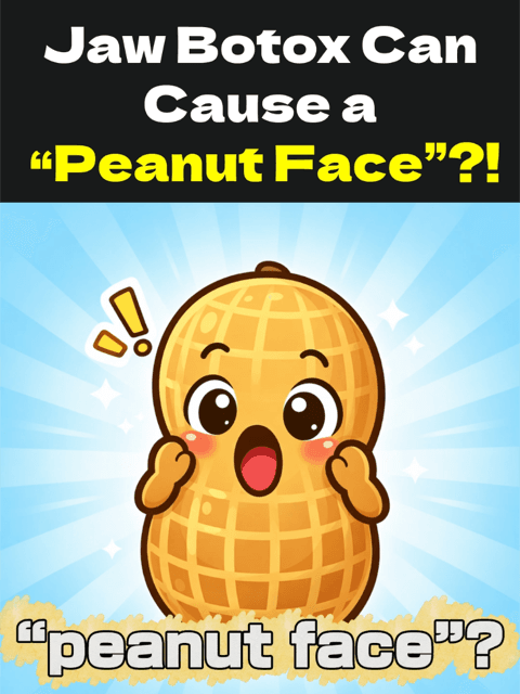 Jaw Botox mistake? Here’s why some faces look “peanut-shaped.” Placement matters. Save this before your next appointment.