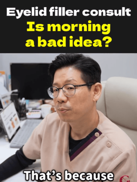 Is morning the best time for upper eyelid fillers? 🤔 Our doctor explains why the timing of your appointment can make a difference during your consultation. Watch until the end to learn why. ✨
