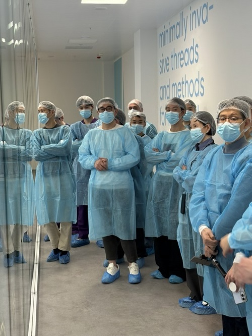 Factory tour at APTOS headquarters during the Professional Course