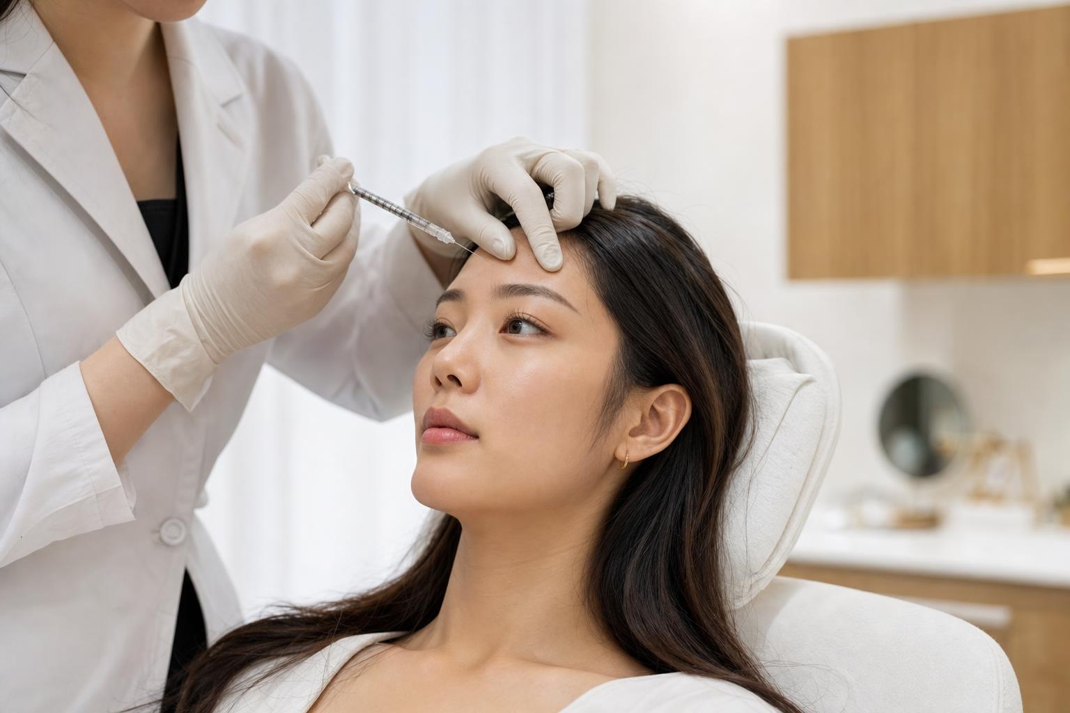 Botox being performed at HERA Clinic in Gangnam, Seoul
