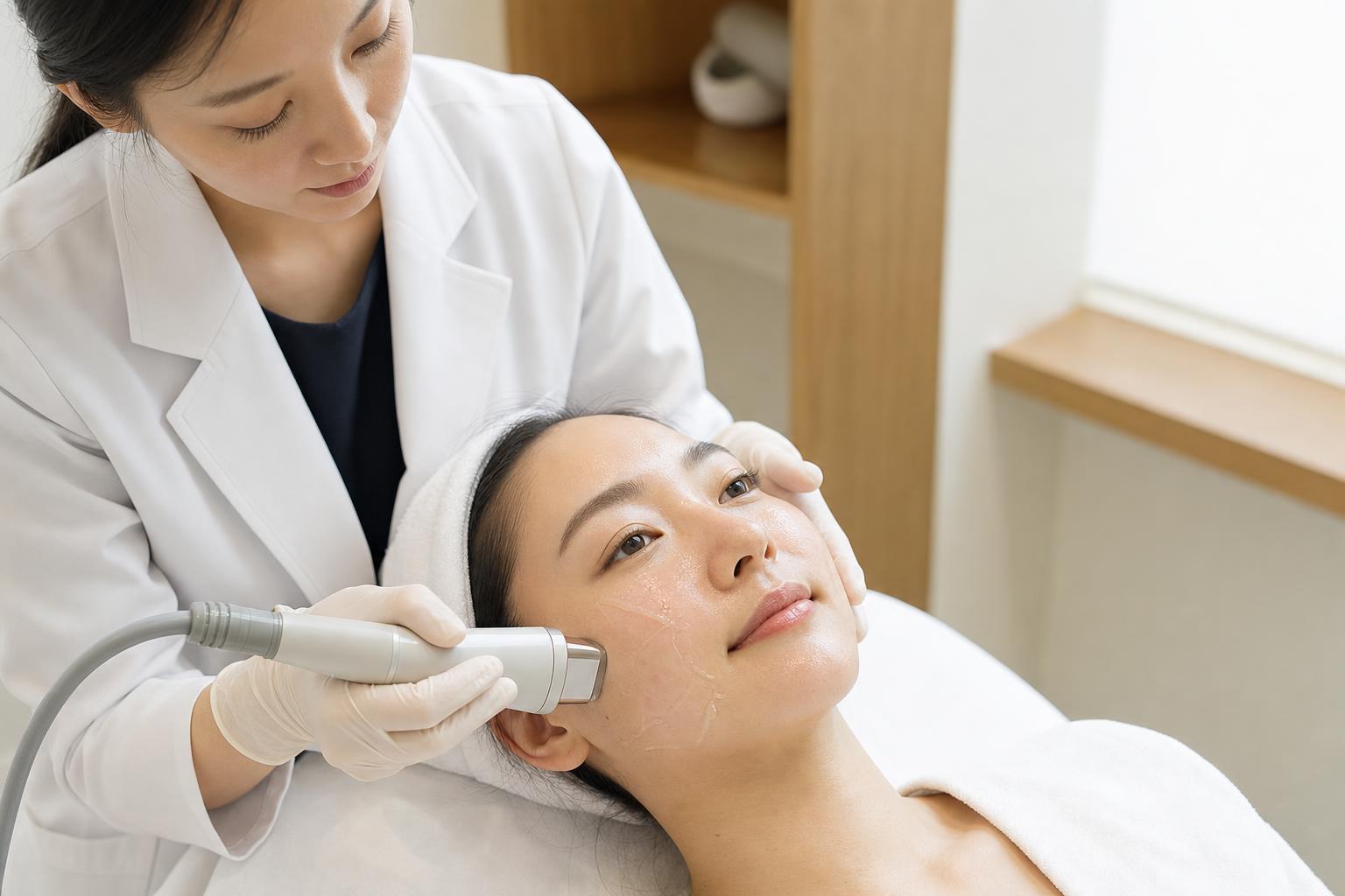 Thermage being performed at HERA Clinic in Gangnam, Seoul