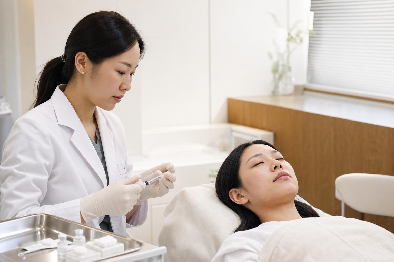 Juvelook being performed at HERA Clinic in Gangnam, Seoul